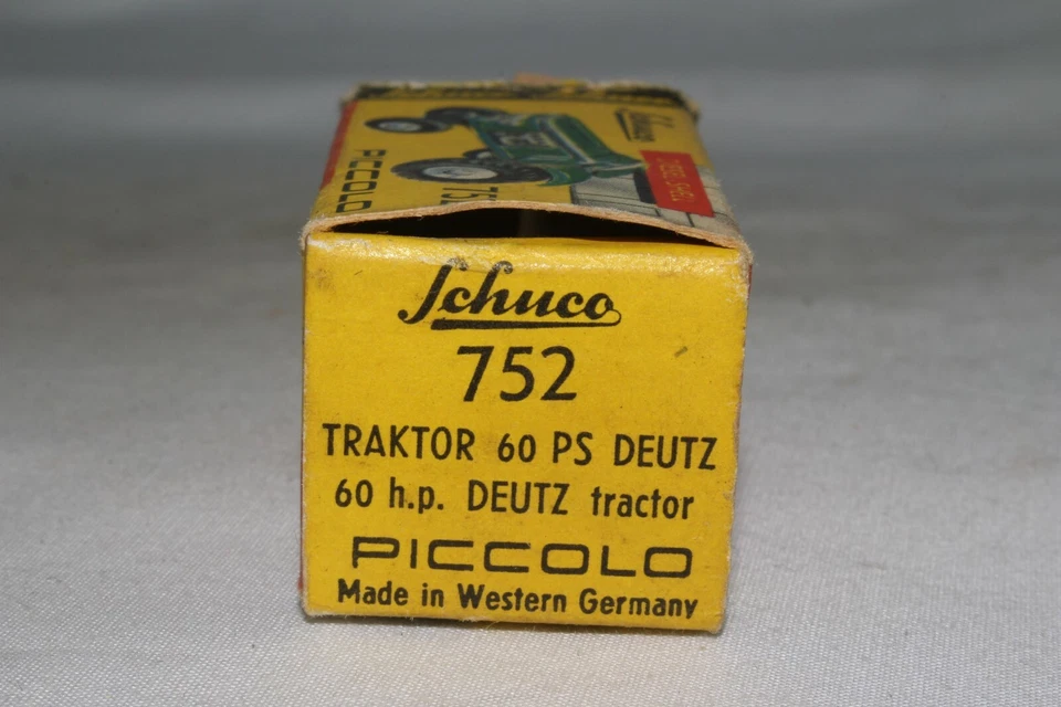 20 世纪 60 年代 Schuco Piccolo #752 Deutz 农场拖拉机带原装盒,#1 — 第 2/4 张图片
