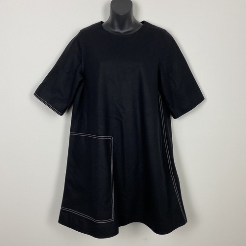 COS Women’s Topstitched Wool-Cashmere Dress Sz EUR 38 - Picture 6 of 12