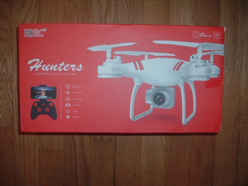 Hunters HDRC 2.4 GHz R/C Gyro Remote Control 6 Axis Quadcoper Camera Drone Red - Image 2 of 4