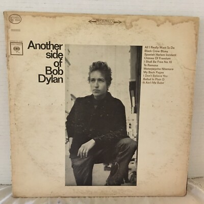Bob Dylan   Another Side Of Bob Dylan 1964 Stereo Vinyl LP Record Album CS 8993