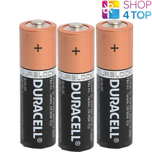 3 DURACELL DURALOCK AA ALKALINE LR6 BATTERIES 1.5V MIGNON MN1500 AM3 E91 NEW