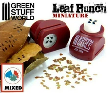 Green Stuff World Red Leaf Punch - Creates 1:35, 1:43, and 1:48 Scale Leafs