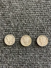 Lot Of 3 Mercury Dimes 1936-S, 1938-S, 1940-S