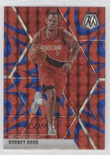 2019-20 Panini Mosaic Reactive Blue Prizm Rodney Hood #35 6wp