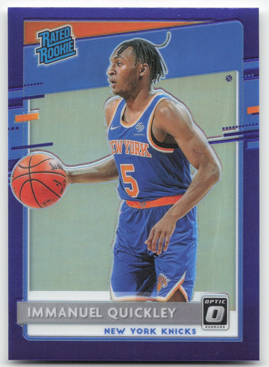 2020-21 Donruss Optic #175 Immanuel Quickley Purple