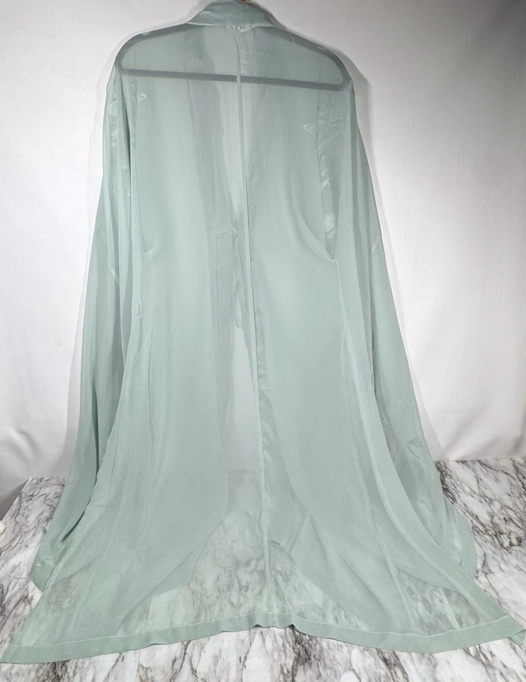 Bata exterior transparente Hanfu bordada china disfraz de disfraces para mujer talla M L Foto 2 de 4