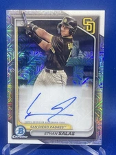 2024 Bowman Chrome Ethan Salas Autograph Refractor SP RC Mojo