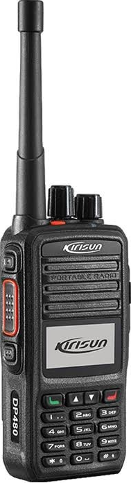 Kirisun DP480 Digital Two-Way Radio Black with Charger, Battery, User Manual