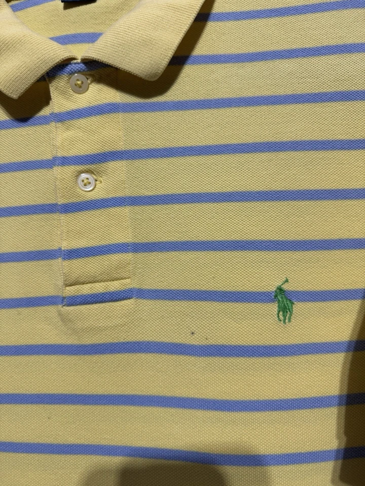Polo Ralph Lauren Jaune Taille L En Superbe État - Photo 3/4