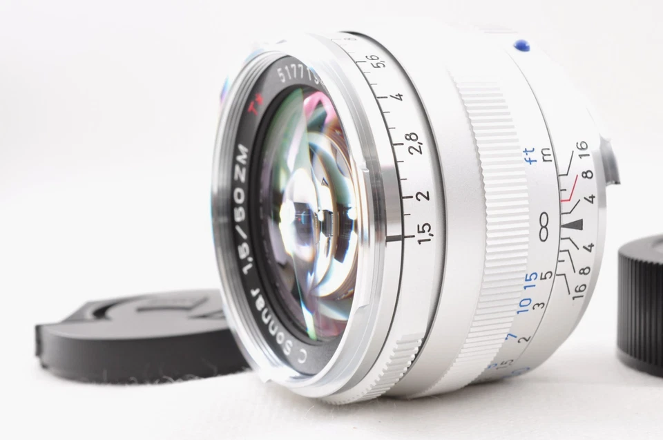 Carl Zeiss C Sonnar 50 mm f/1,5 ZM T* plateado para Leica M casi nuevo Foto 2 de 4