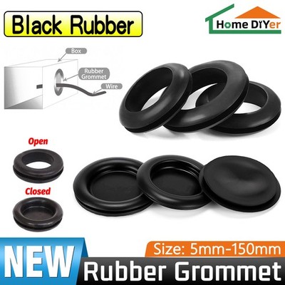 5-150mm Rubber Grommet Open / Closed Blind Cable Hole Blanking Wiring Grommets