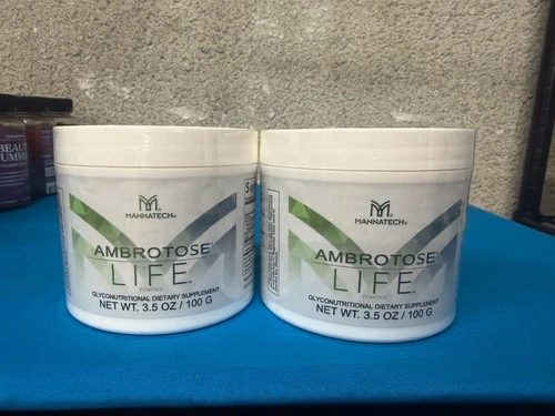 Ambrotose Life Powder 3.5 oz (100g) Mannatech Glyconutritional 2 PACK Free Ship