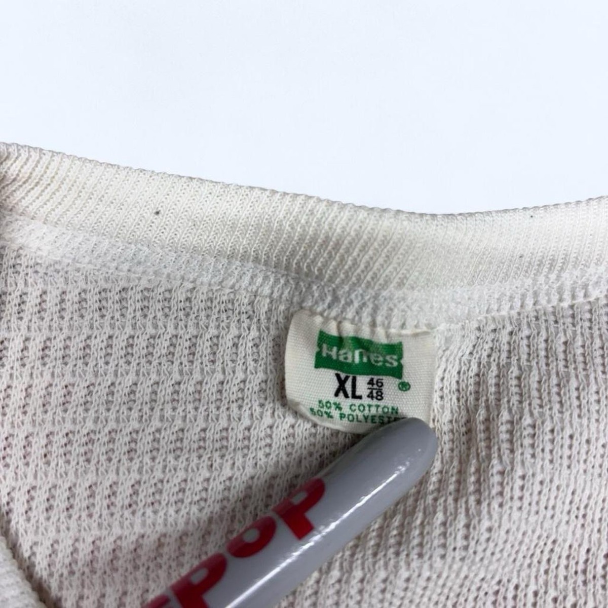 1970s 1980s Vintage Hanes Long John Thermal Shirt White Mens XL | eBay