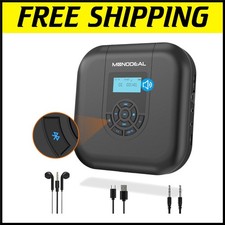 Rechargeable Bluetooth CD Player with Anti-Skip  Loud Speakers - 10hrs Playtime