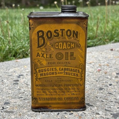 Standard Oil Company Boston Coach Axel Oil Can (full)