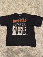 Vintage Cronies 1997 KISS Merry Kissmas T-Shirt Sz XL Official Kiss Army Depot