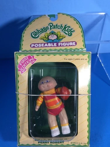 1984 Cabbage Patch Kids First Edition Poseable Figure w/Football Perry Robert