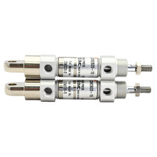 Lot of 2x SMC CDM2B20-15 Cylinder 1.0MPa, 20mm Bore, 15mm Stroke