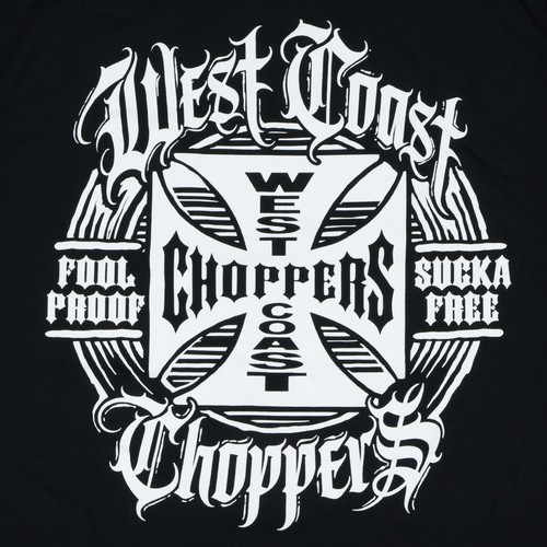 West Coast Choppers T-Shirt Men's Fool Proof Logo Design Short Sleeve Tee (3XL) - Afbeelding 2 van 3