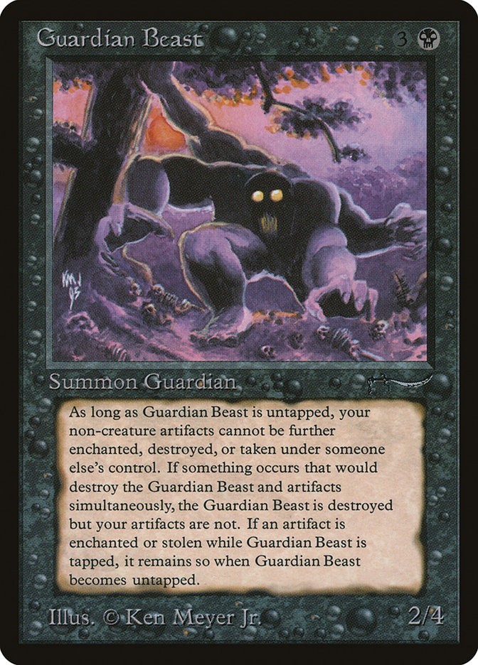 1993 Magic the Gathering Guardian Beast Arabian Nights Lightly Played or Better