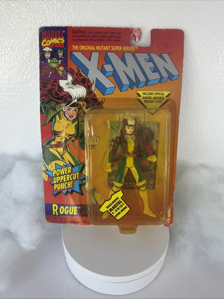 X Men Marvel Comics Rogue - Figura de acción Toy Biz 1994 de colección en caja de tarjetas dañada Foto 4 de 4