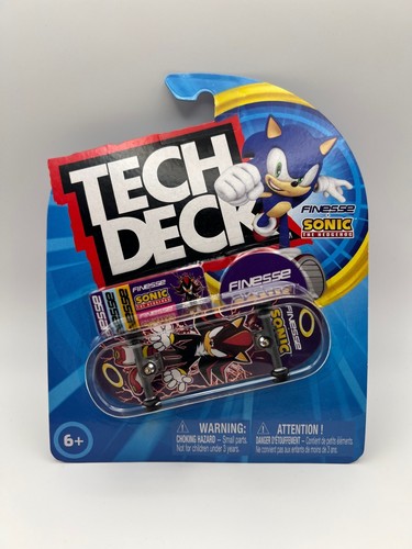 Tech Deck Sonic The Hedgehog Finesse – Fingerboard 96mm – 4 Pièces – Neuf 2024