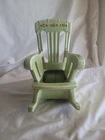 Vintage McCoy Green Rocking Chair Planter