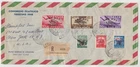 ITALY TRIESTI 1948 *PHILATELIC CONGRESS* o/p set on official printed reg FDC