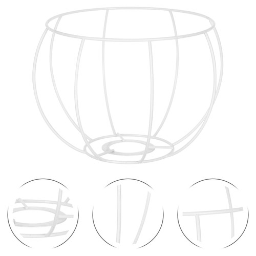 Metal Wire Lampshade Cage Frame  for Bedside and Pendant Lamps - Bild 9 von 12