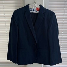 H M Boys Navy Blue Blazer Jacket Size 7-8Y Formal School Wear Kids Suit Dressy