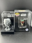 Star Wars Boba Fett Metallic Chase Funko POP Diecast Exclusive 01 With Protector