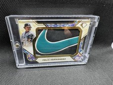 2025 Topps Diamond Icons Felix Hernandez Game Used Cleat Nike Swoosh SSP 