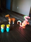 Vintage Fisher Price Little People Castle Accessories Dragon Princess Prince 4pc