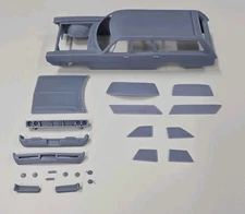 ABS-LIKE RESIN 3D PRINTED 1/25 1969 DODGE POLARA STATION BODY WITH SEPARATE HOOD