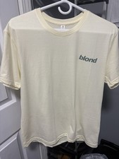 Frank Ocean Blond Graphic Print Beige Cotton Crew Neck T-Shirt M