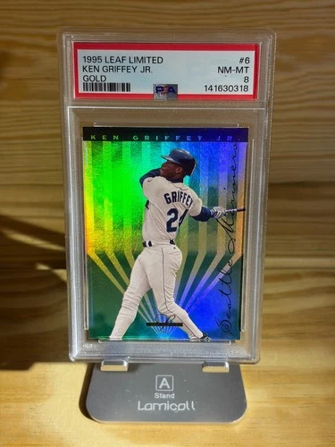 1995 Leaf Limited Ken Griffey Jr Gold #6 PSA 8 NM-MT Mariners HOF Rare 90s