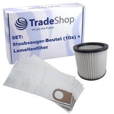 SET: Staubsaugerbeutel (10 St&uuml;ck) + Lamellenfilter f&uuml;r Metabo AS 8520