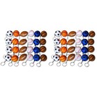  2 PCS Schlüsselanhänger Basketball Schlüsselhalter Schlüsseldekoration