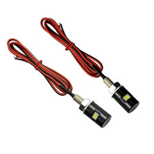 2x License Plate Lighttag Screw Bolt Lamp12v White Led Bulb For Car Motorcycle