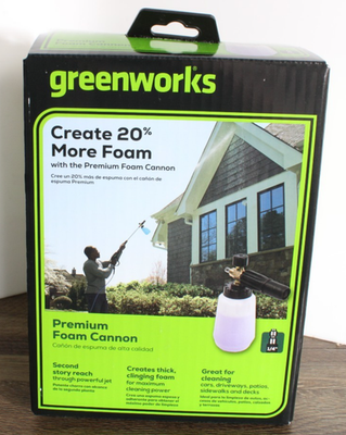 #ad NEW Greenworks Pressure Washer Foam Cannon Spray Wash Cleaning Attach BLK 3300 $20.99
