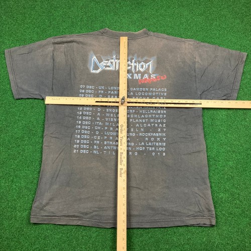 Vintage Destruction Metal Discharge Shirt Mens XL Black 2003 German Thrash Metal - Picture 13 of 17