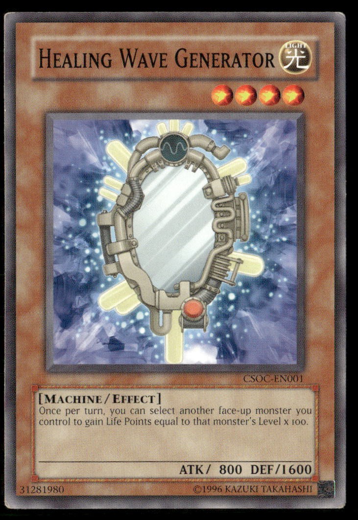 Healing Wave Generator CSOC-EN001 YuGiOh Crossroads of Chaos trading card — raw and PSA graded price guide