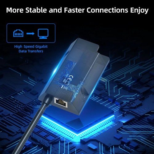 Satellite Ethernet Adapter 1000Mbps High Speed RJ45 Rectangular Dish New - Afbeelding 11 van 22