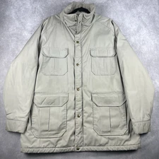 Vintage Woolrich Nylon Parka Style Mountain Coat Made In USA Size XL Men's