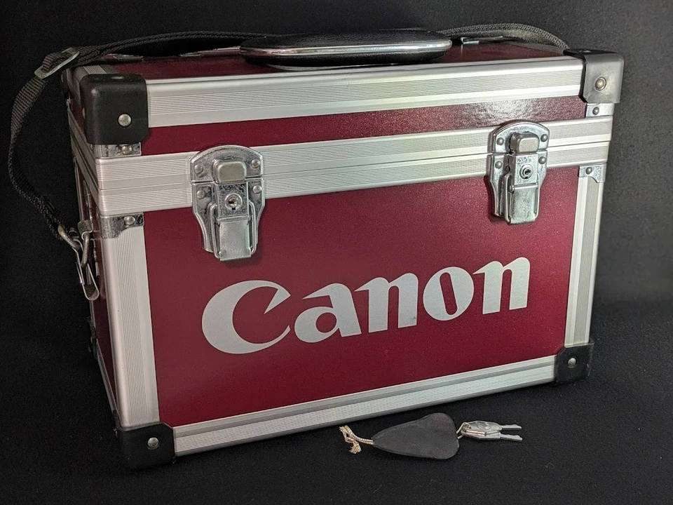 Canon Original Aluminum Trunk Hard Case Camera Lens Storage Box From Japan - Image 3 of 4