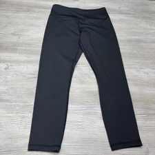 Zyia Active Women’s Size M(8-10) Solid Black Yoga Gym Athletic Leggings