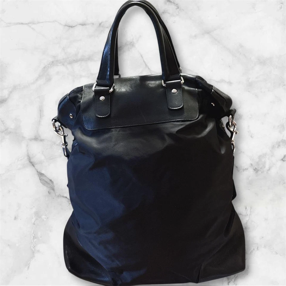 Bolso de Hombro DOLCE&GABBANA Negro 2 Vías Cuero Nylon 39x50cm Foto 2 de 4