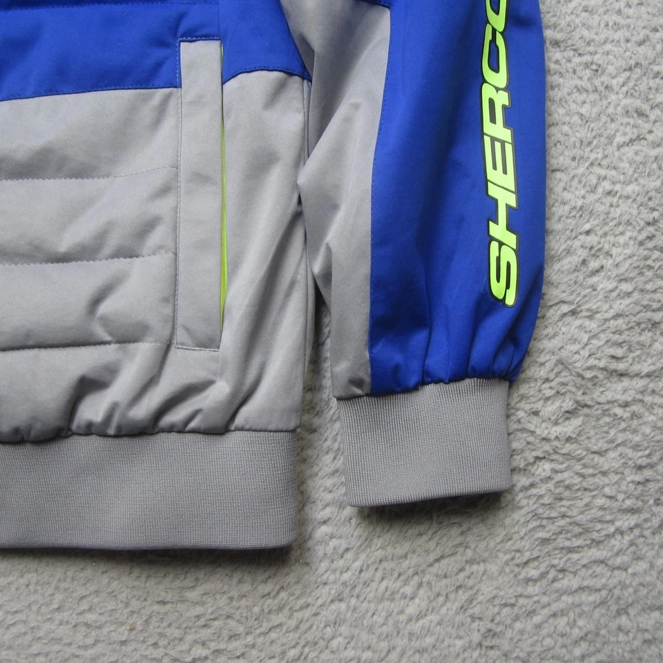 Chaqueta Sherco Para Hombre Grande Azul Gris Factory Team Cremallera Completa Puffer Moto Racing Foto 3 de 4