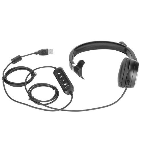 USB Business Headset ENC Noise Canceling Single Ear Support Speaker Volume A BEA - Picture 10 of 12