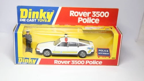 Dinky 264 Rover 3500 Police Car In Original Box - Very Near Mint Vintage